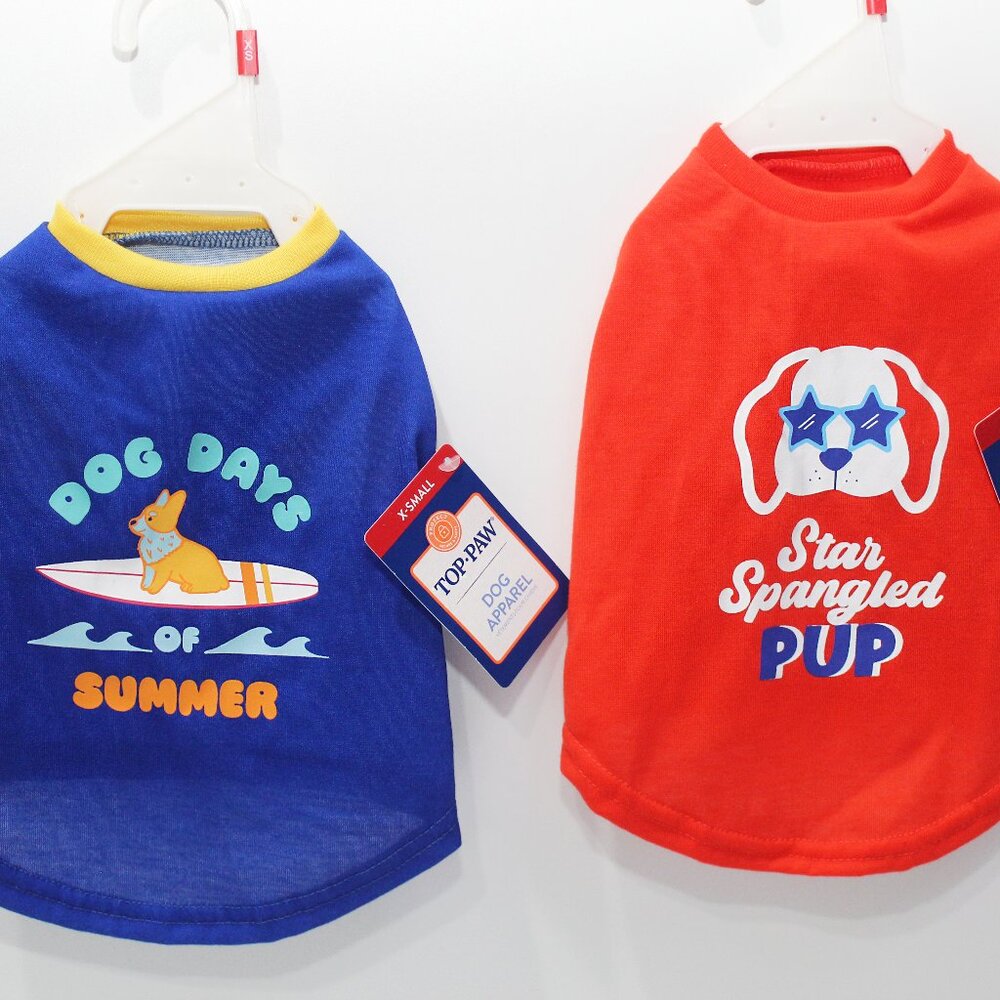 Top Paw Summer T-Shirts Bundle for Dogs, Bundle #1